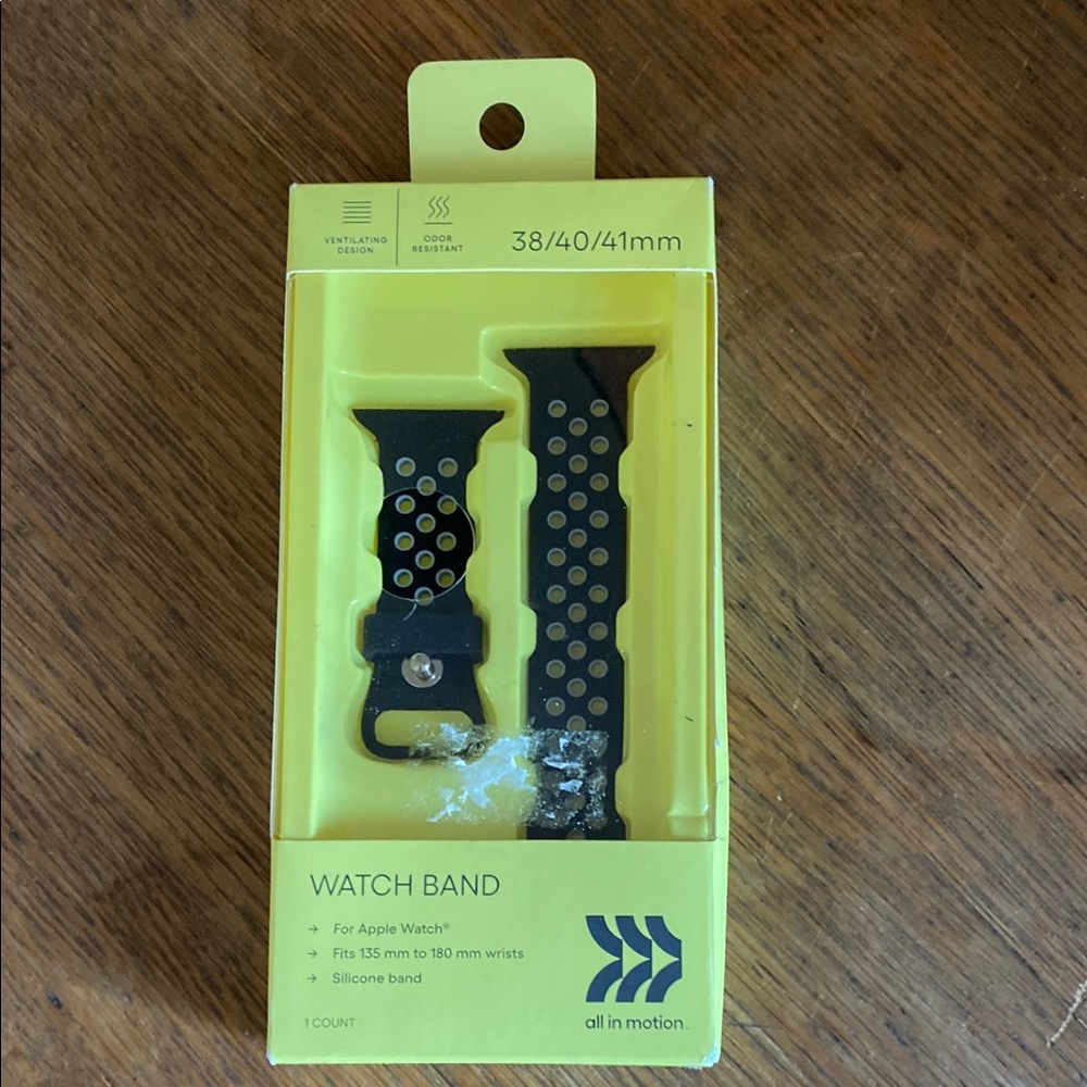 All in motion black watch band for Apple Watch